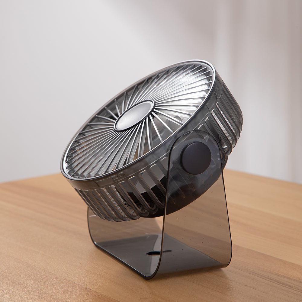 Oriday Mini USB Desk Fan – 3000mAh Rechargeable Battery, 4 Speeds, Ultra Quiet & Powerful Airflow, Aesthetic Portable Small Fan for Office, Bedroom, Travel, Bedside & Tabletop Use