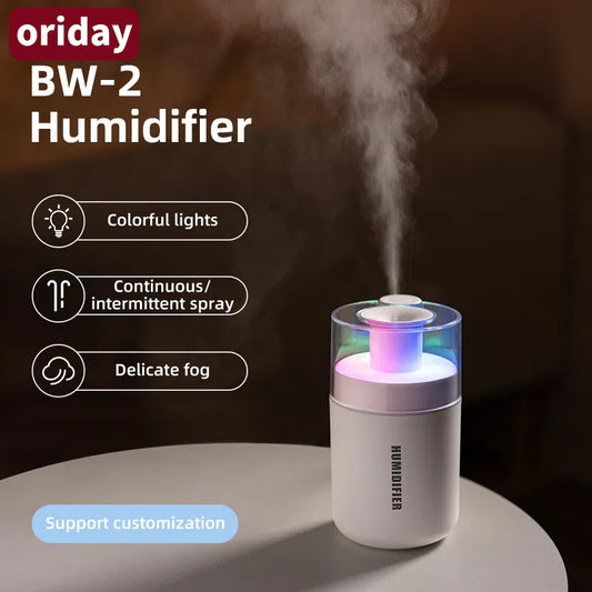 Portable Mini Humidifier, 180ml Small Cool Mist Humidifier, USB Personal Desktop Humidifiers for Baby Bedroom Travel Office Home, Auto Shut-Off, 2 Mist Modes, Super Quiet