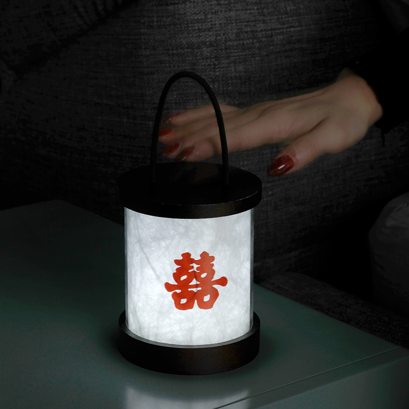 LED Wood Table Lamp Rechargeable with Dimming Eye-Care Lighting, Portable Touch Lamp for Outdoor Camping Living Room Bedroom Bedside Office, Camping Light Portable Tent