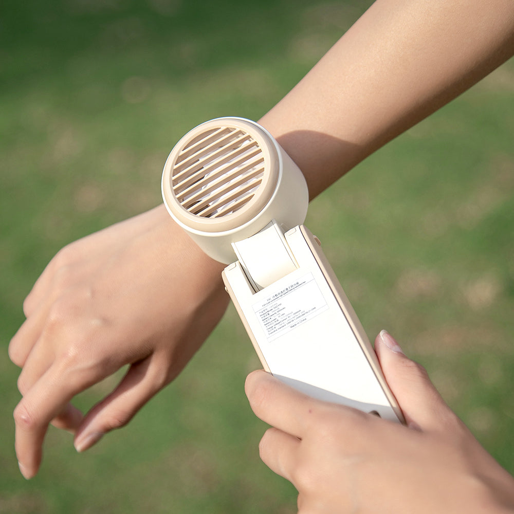 Oriday Turbo Handheld Fan – Foldable & USB Rechargeable, 100-Speed Cooling with LED Display, Portable Mini Fan for Travel, Beach, Camping | Summer Must-Have Gift for Men & Women