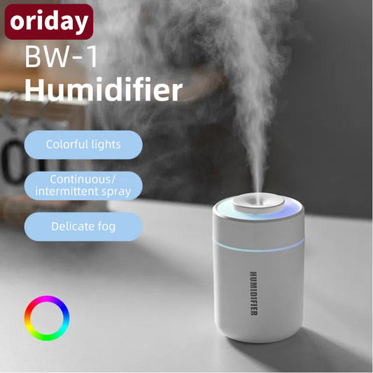Colorful Cool Mini Humidifier, USB Personal Desktop Humidifier for Car, Office Room, Bedroom,etc. Auto Shut-Off, 2 Mist Modes, Super Quiet