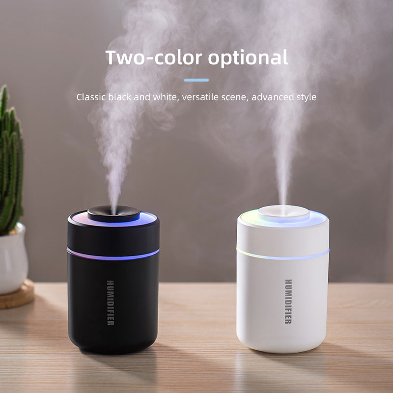 Colorful Cool Mini Humidifier, USB Personal Desktop Humidifier for Car, Office Room, Bedroom,etc. Auto Shut-Off, 2 Mist Modes, Super Quiet
