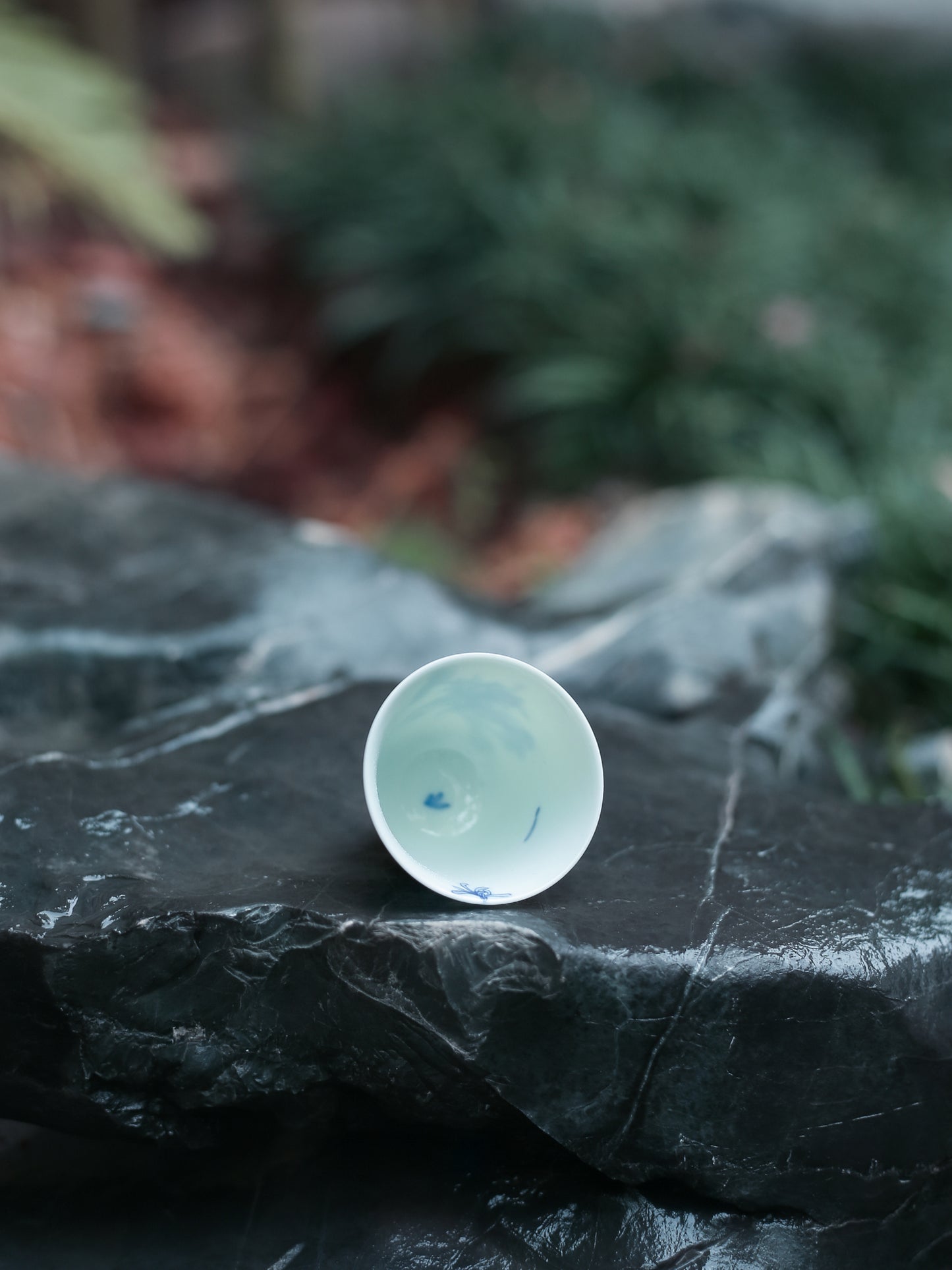 Oriday high-end hand-painted blue and white porcelain chrysanthemum high aroma cup, single kung fu antique tea cup, tea set, master cup, tea cup, tea set