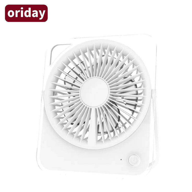 Transparent small fan desktop small portable refrigeration cycle fan with long battery life for home use, quiet bedroom, office desk, student class, dormitory, bedside charging and plugging dual-use